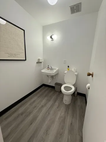 Half bathroom with toilet