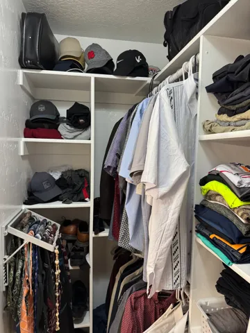 View of spacious closet