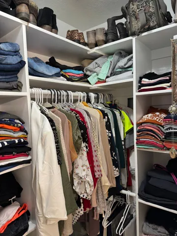 View of spacious closet