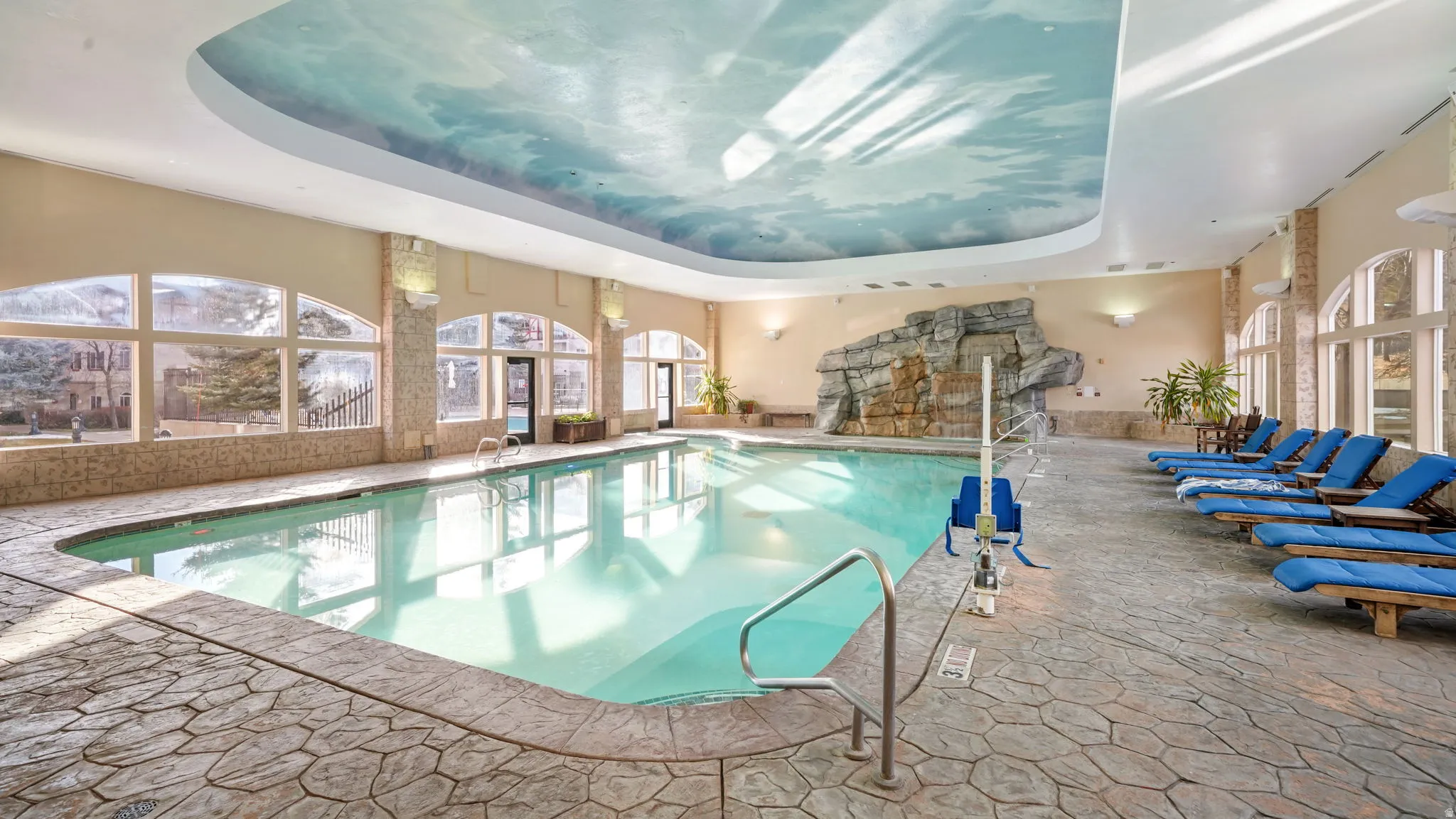 View of indoor community pool