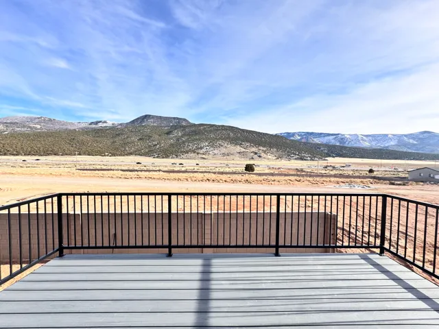 Deck with a mountain view