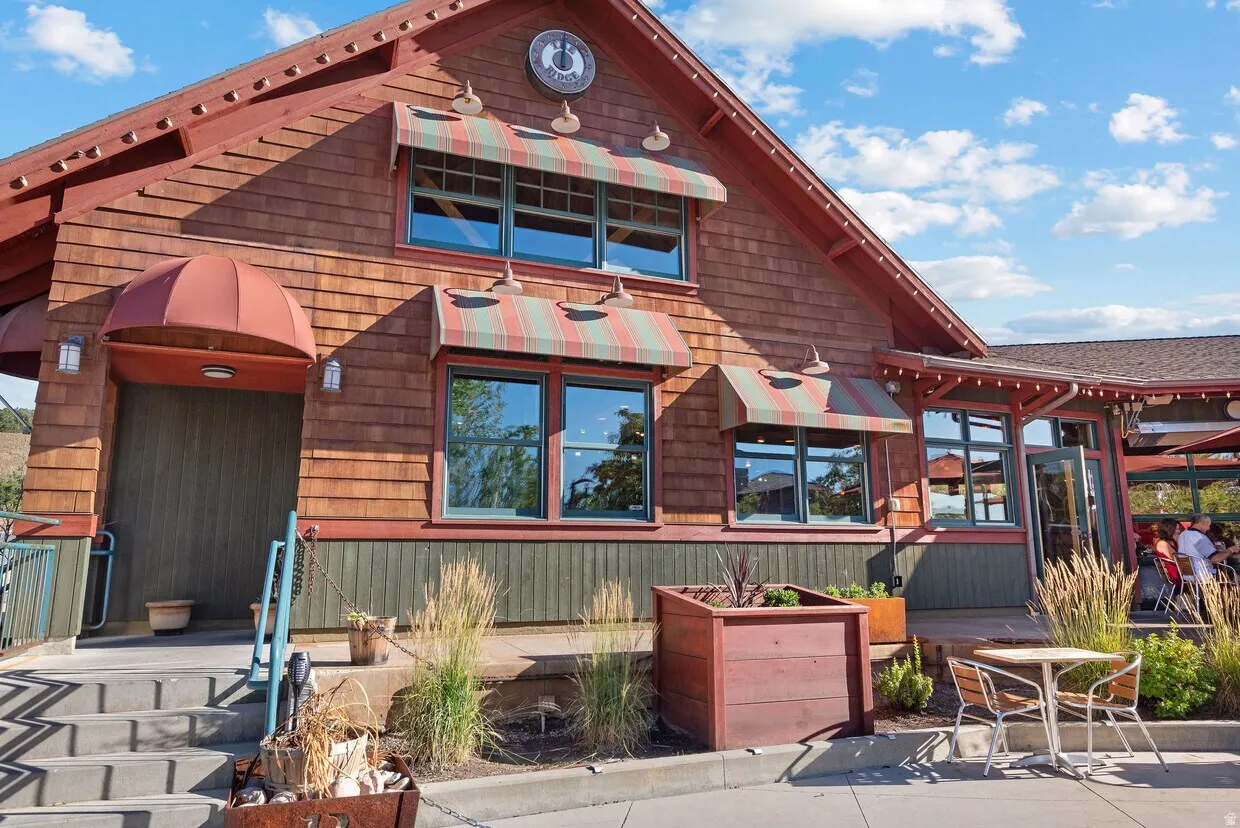 View of front of home with a patio