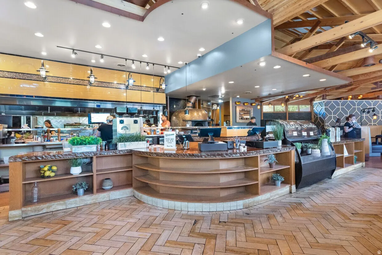 Reception featuring recessed lighting