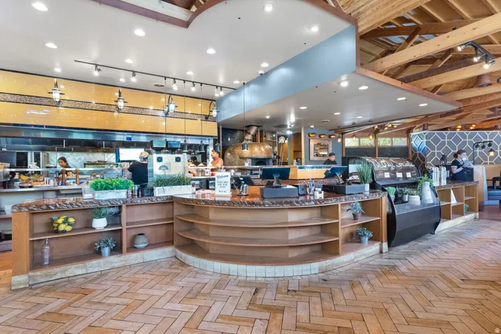 Reception featuring recessed lighting