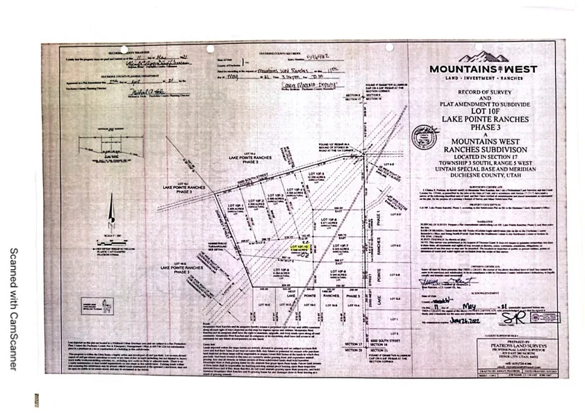 Survey map / technical document