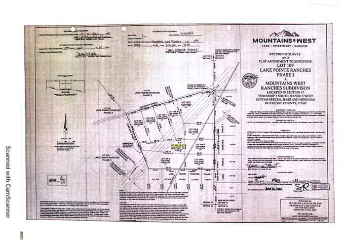 Survey map / technical document