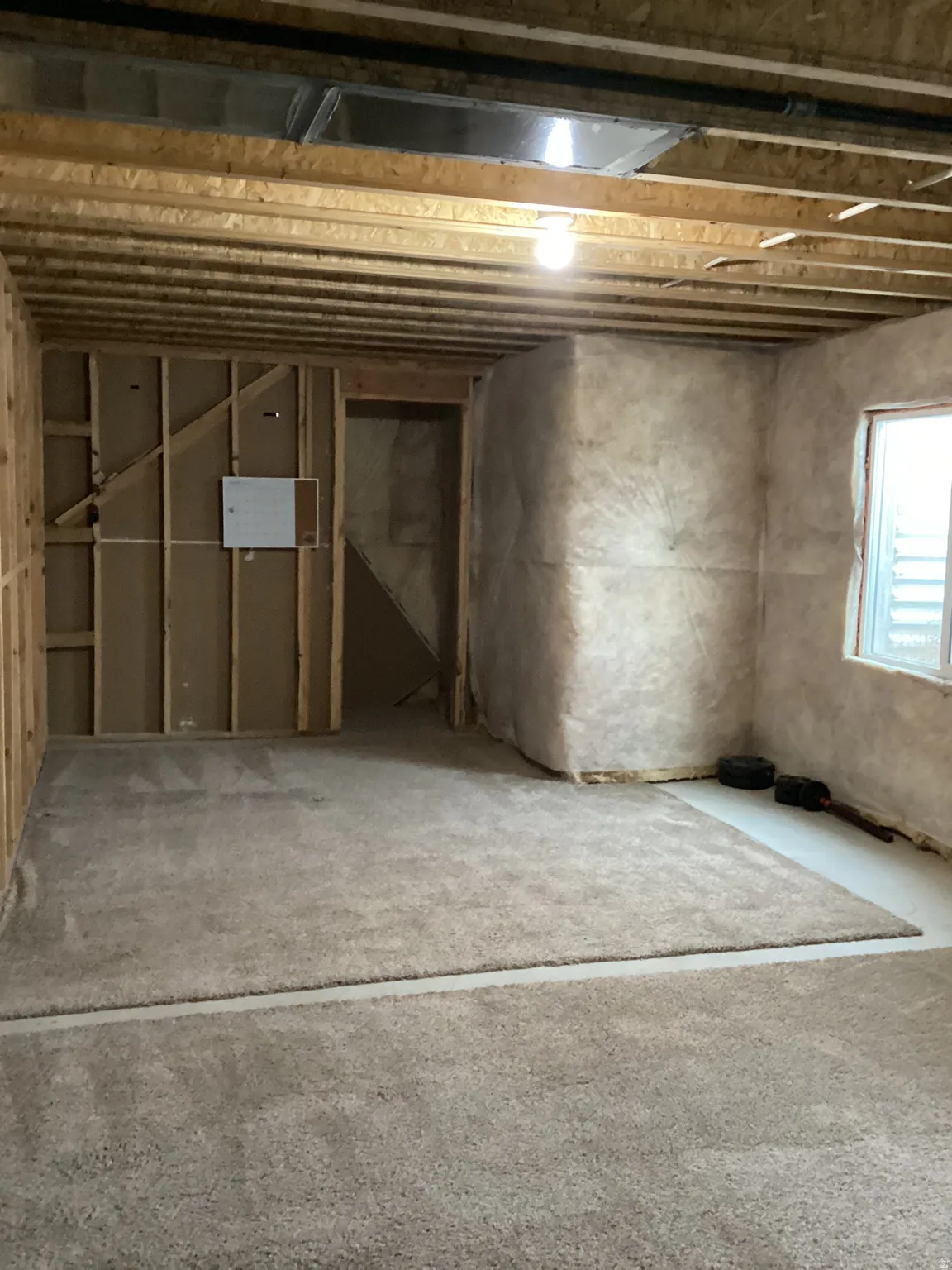 View of below grade area