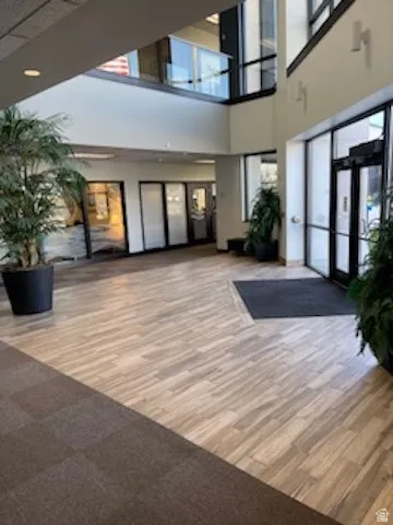 Community lobby featuring a high ceiling