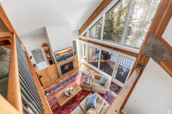 Living room view from loft