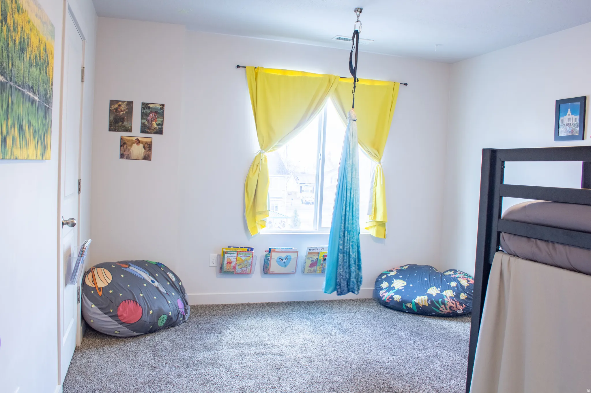 Bedroom #2. Carpeted with Large Window