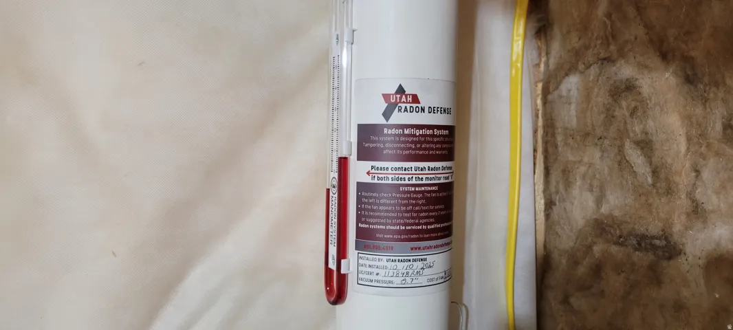 Radon Mitigation System..it's already installed!