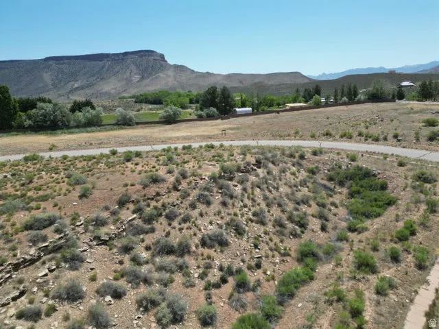 View of mountain background with rural landscape