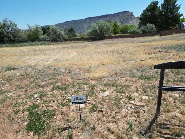 Mountain view with rural landscape