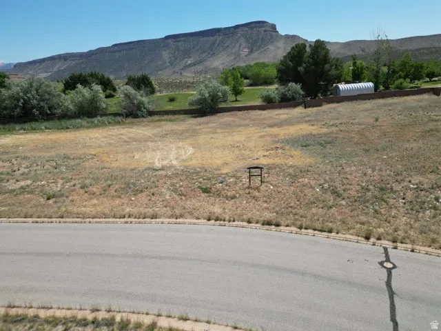 Mountain view with rural landscape