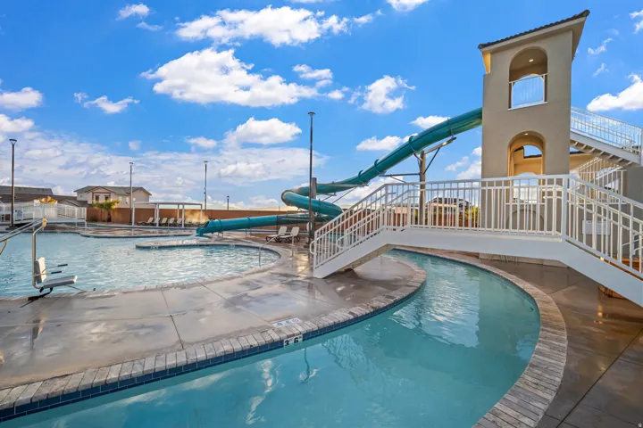 Lazy River & Slide with Bridge