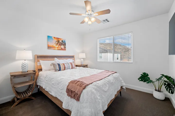 Bedroom with a TV and Tons of Natural Light