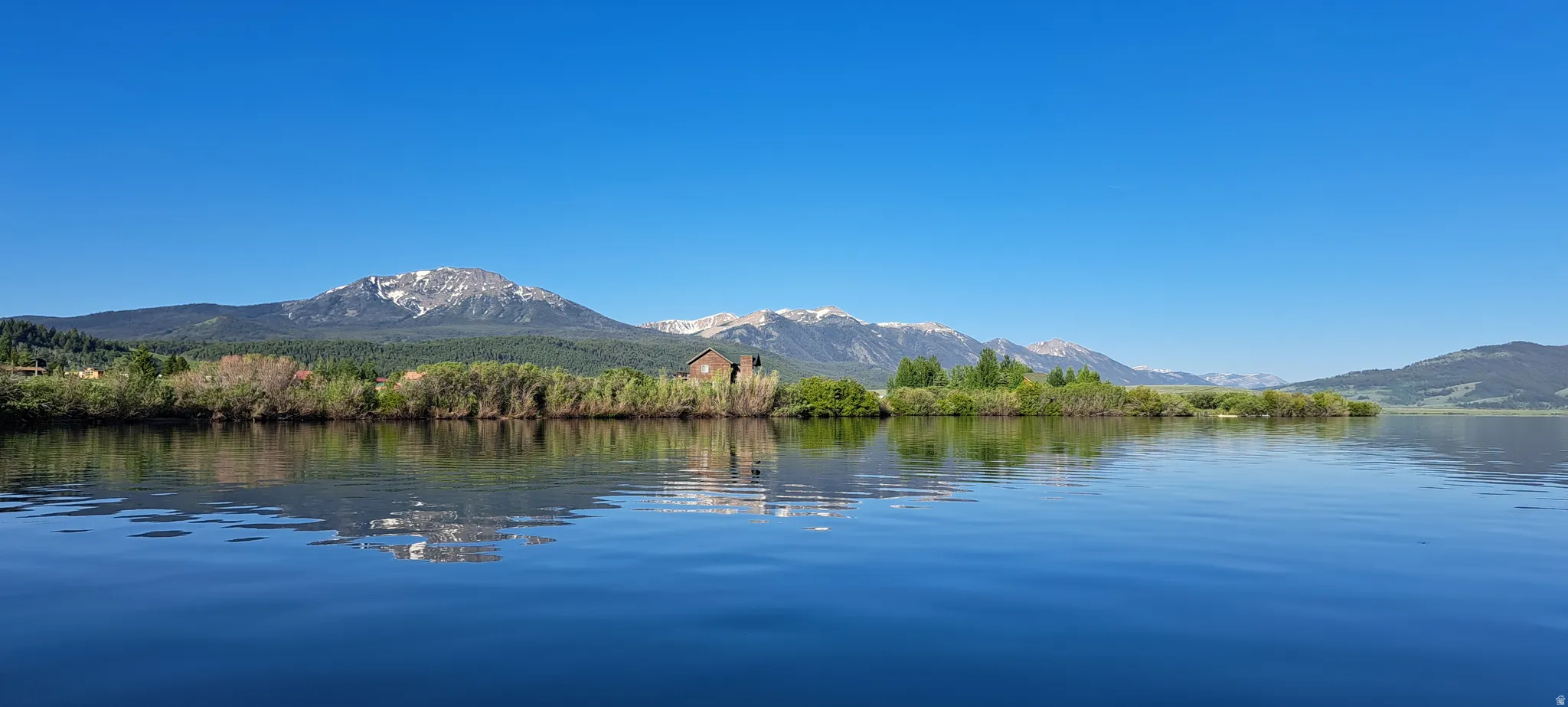 Water view featuring a mountainous background