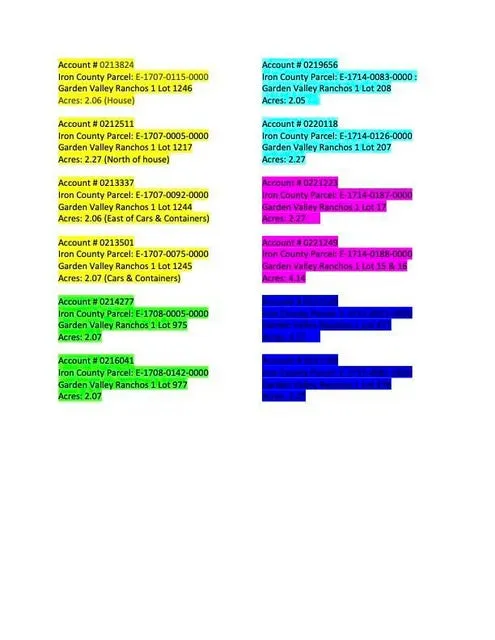 View of miscellaneous listing collateral