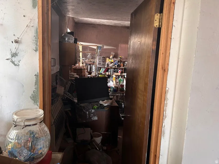 View of office from living room