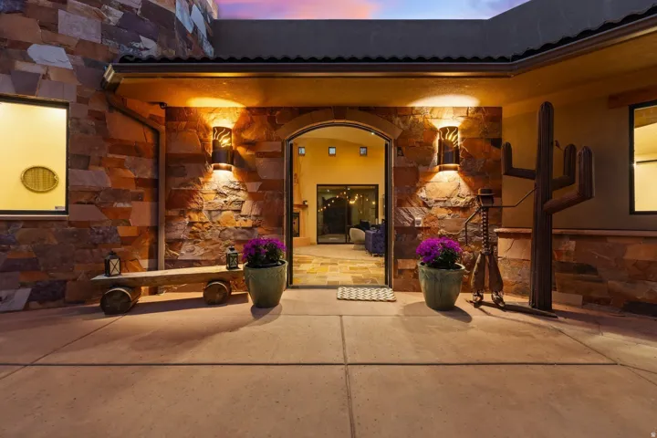 Custom Front Door - Looking Inside