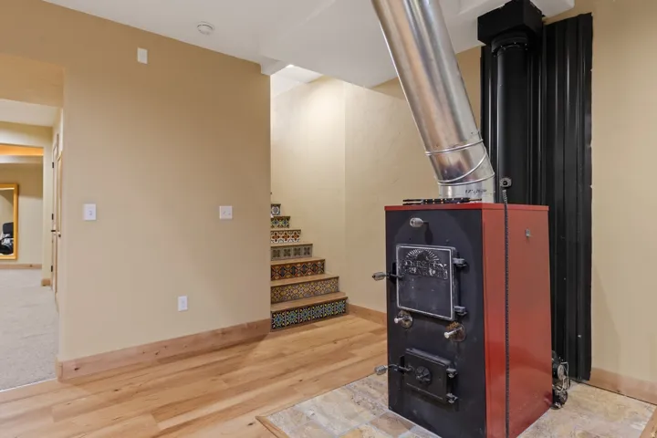 Lower Level - Entrance, Wood Burning Fireplace