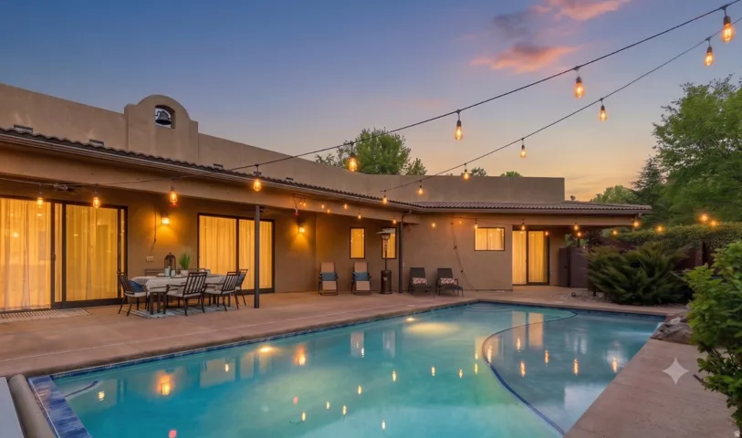 Saltwater Pool & Covered Patio