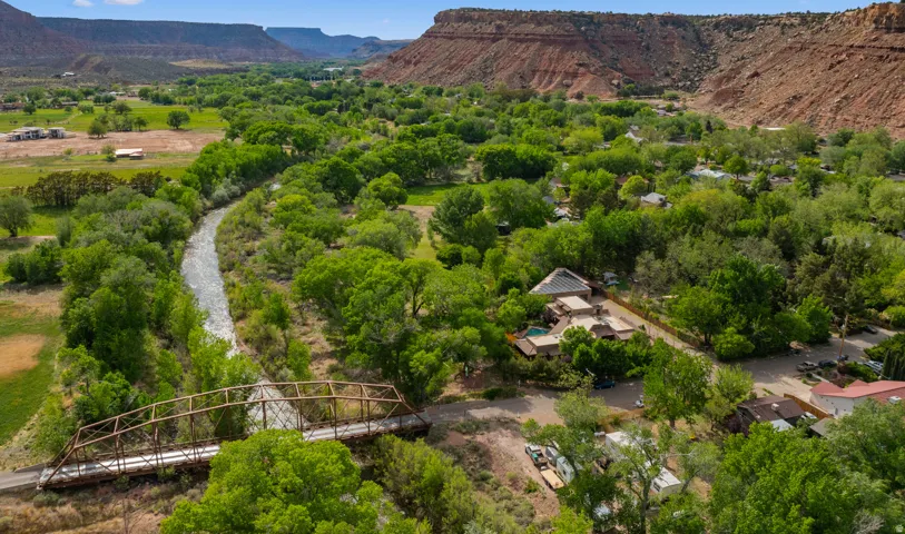 Aerial View - Riverfront, Mountain Views