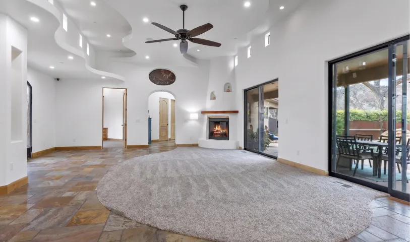 Living Room - Double Sliding Glass Doors to Pool Patio