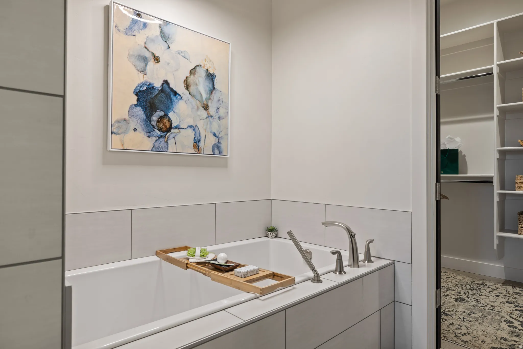 Full bathroom featuring a garden tub