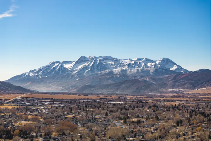 View of mountain backdrop