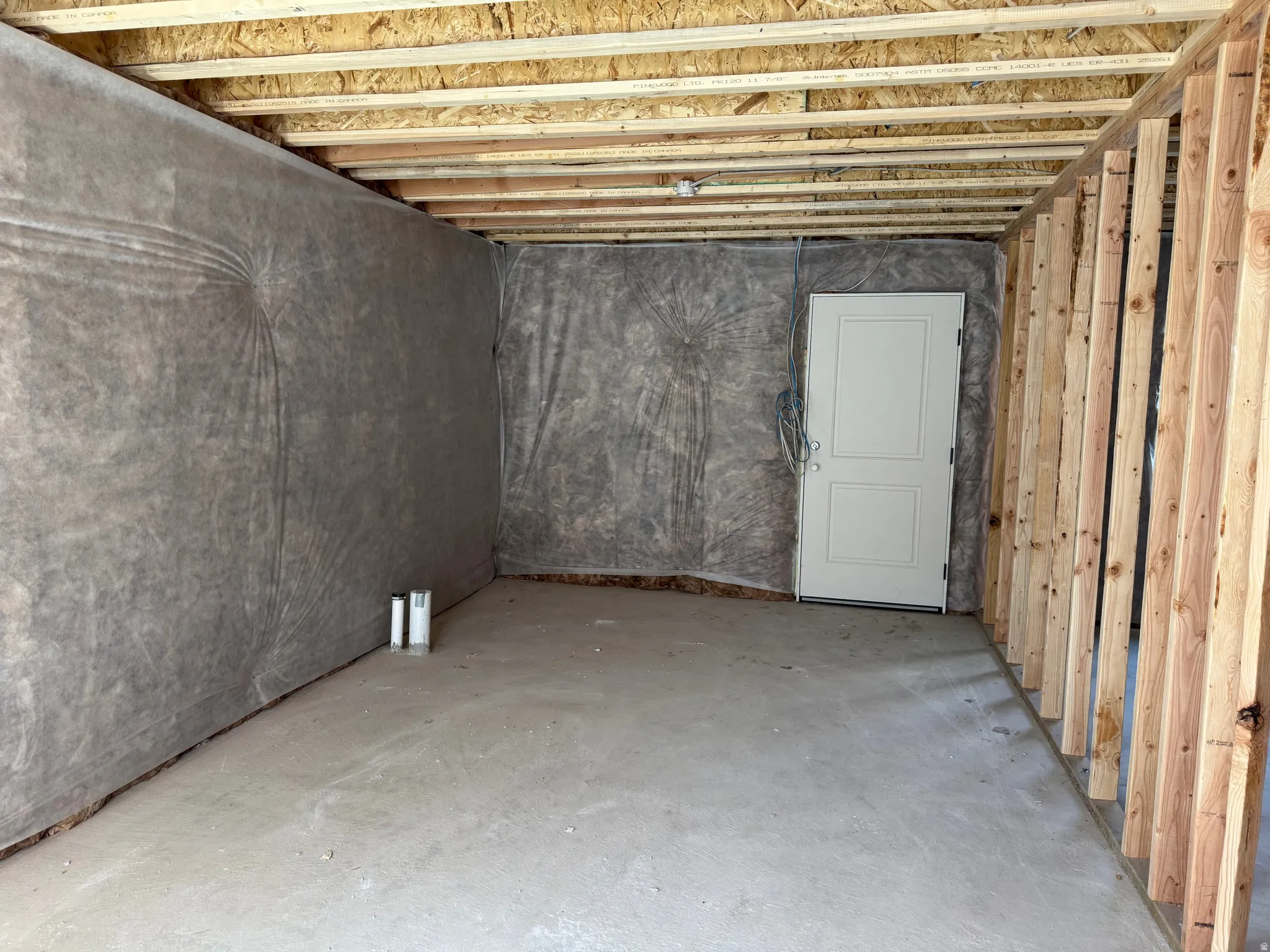 View of unfinished below grade area