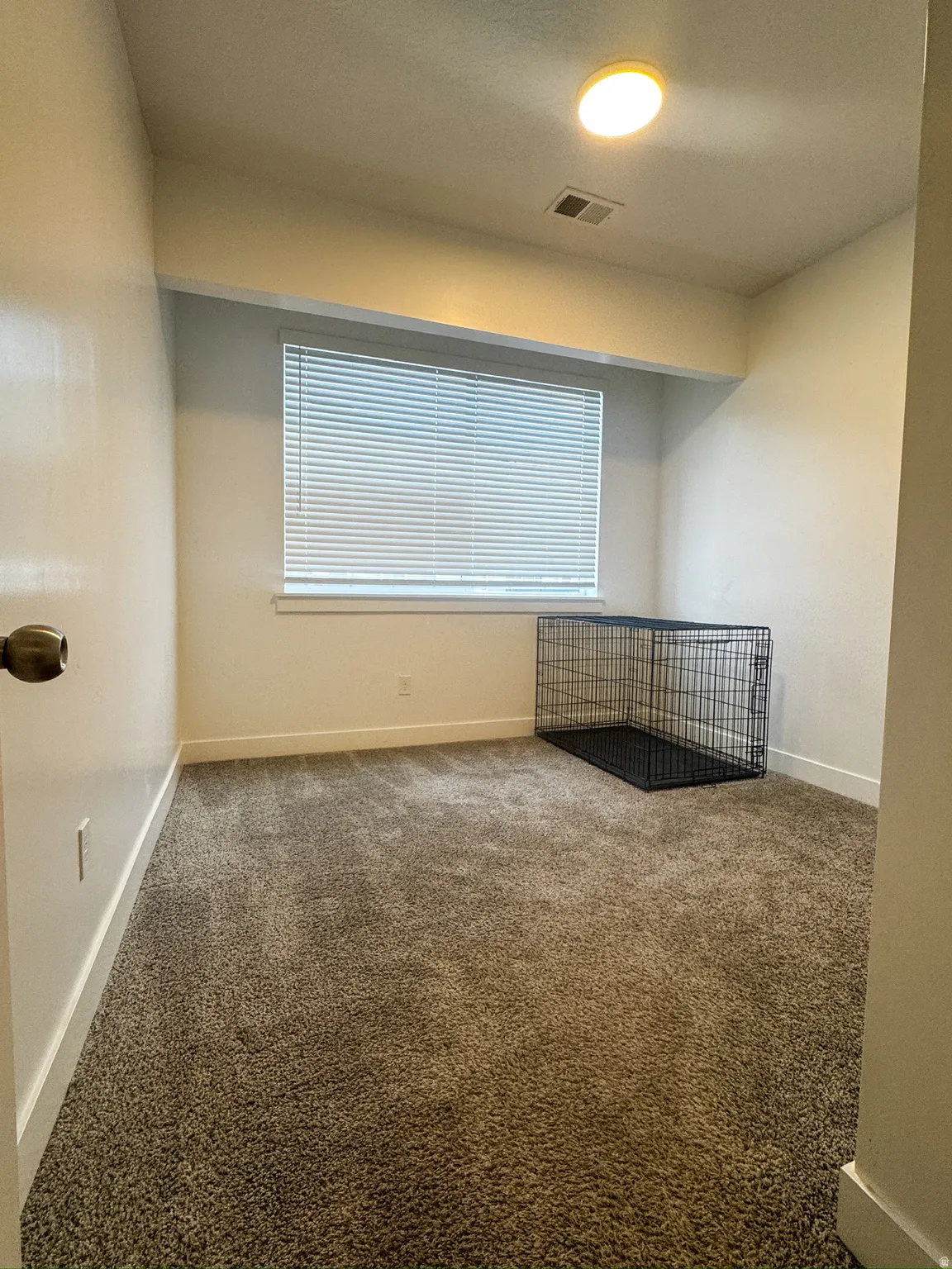 Carpeted empty room featuring plenty of natural light