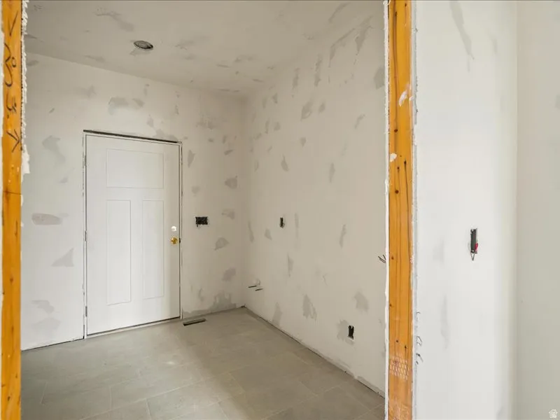 View of laundry area