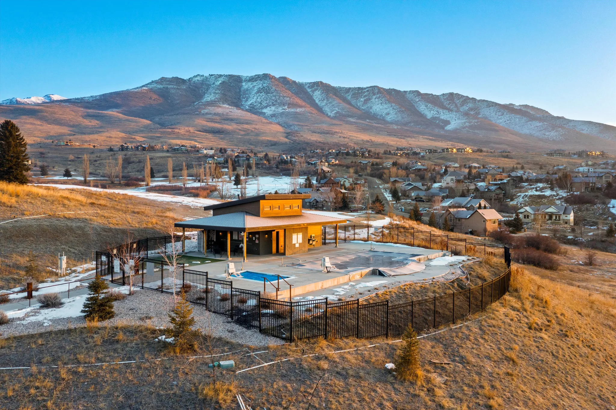 View of mountain backdrop
