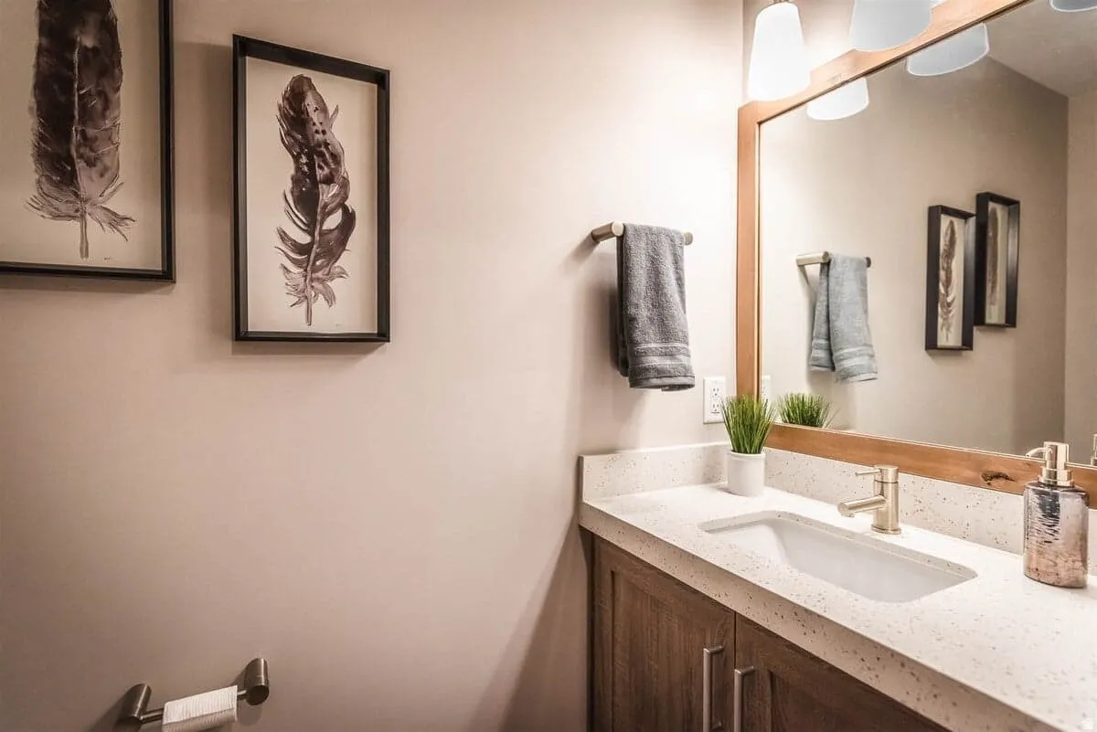 Bathroom featuring vanity