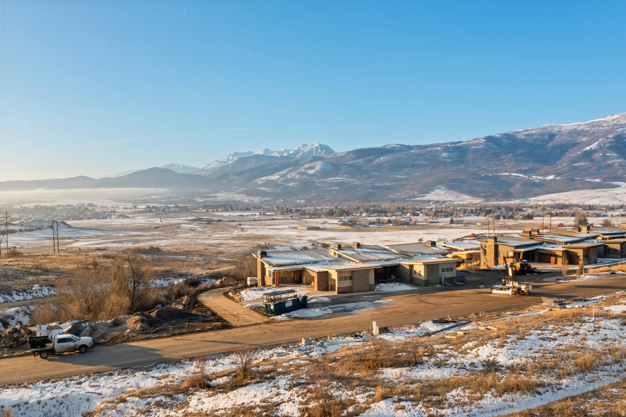 Mountain view featuring nearby suburban area