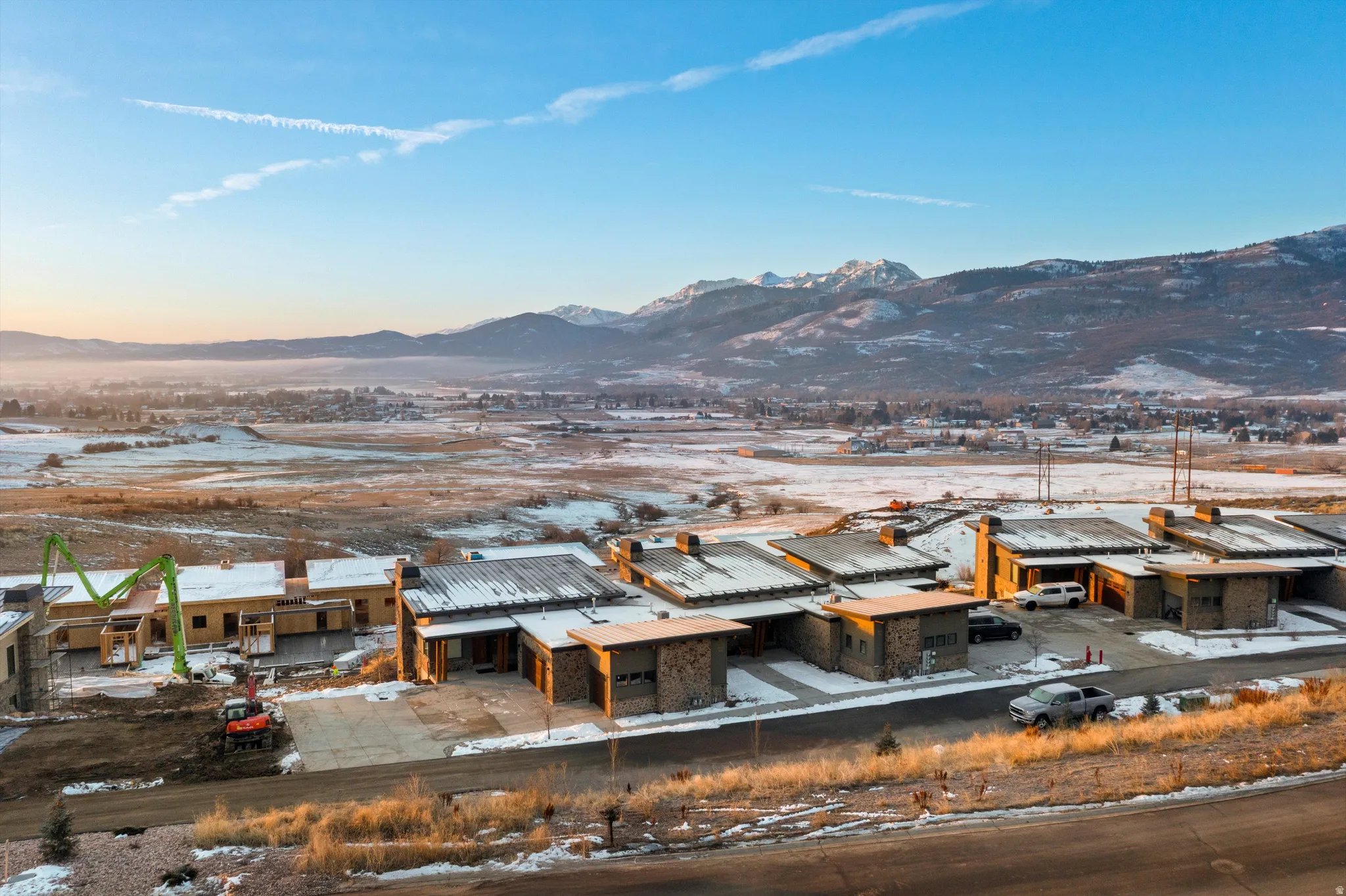 Mountain view featuring nearby suburban area