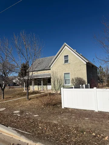 View of home's exterior with stucco siding
