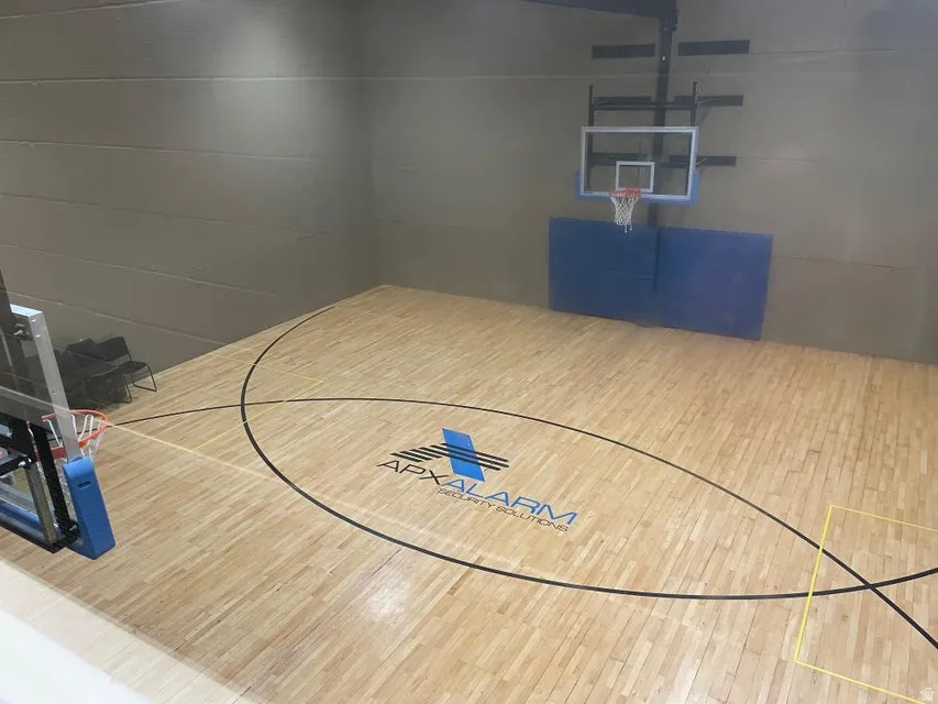 View of basketball court with community basketball court