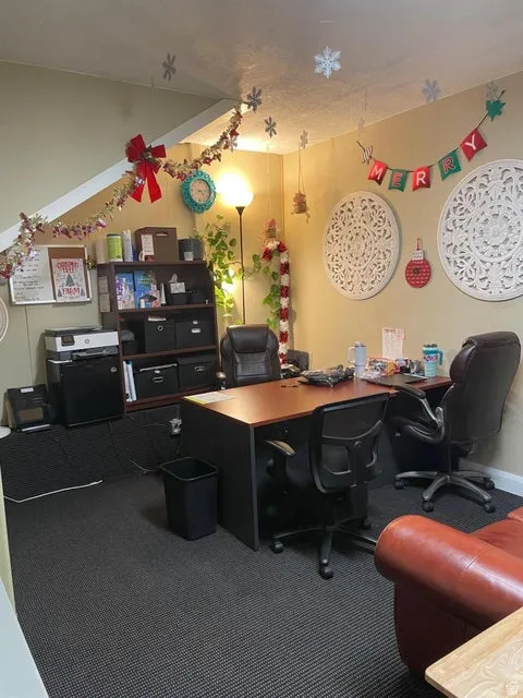 Office with carpet