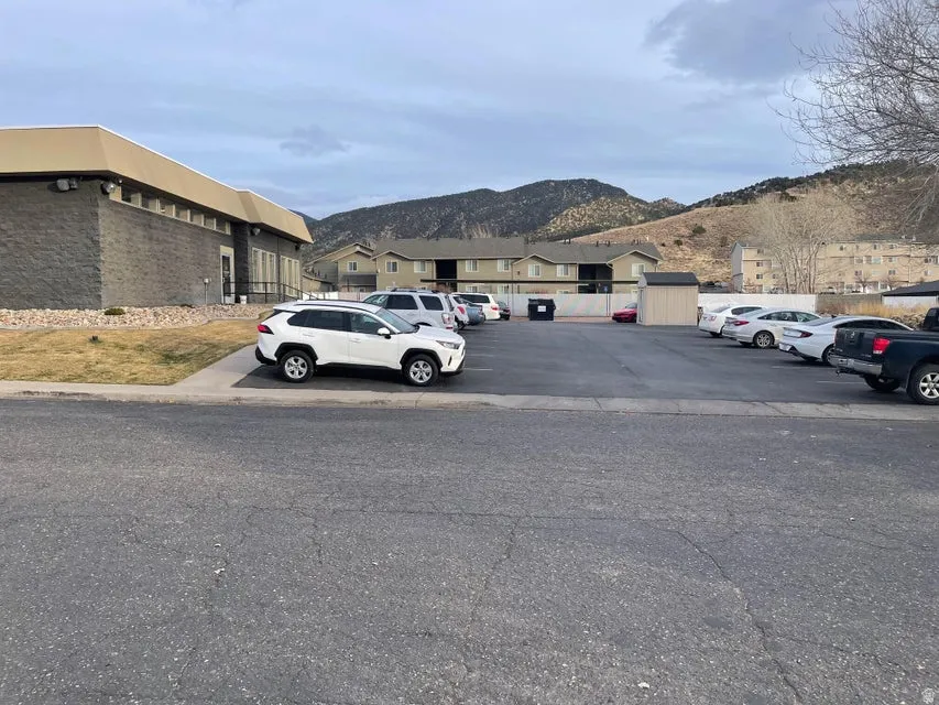 View of asphalt road with a mountain view
