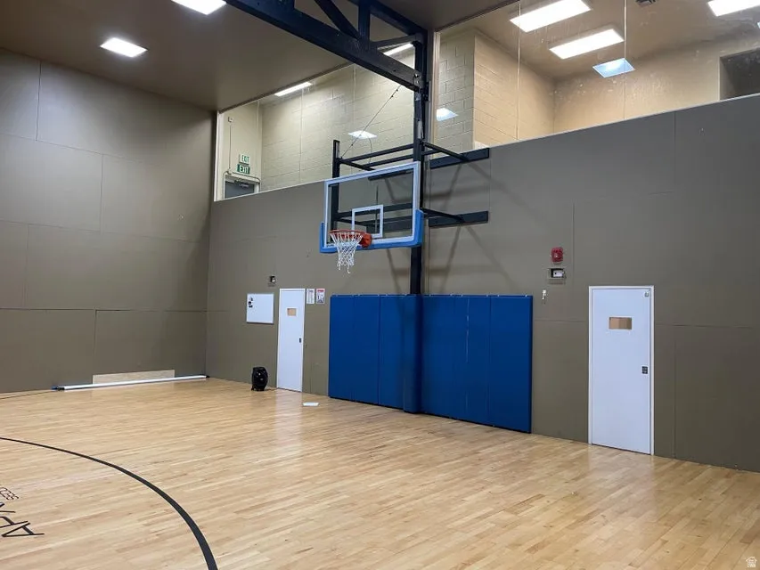 View of sport court featuring community basketball court