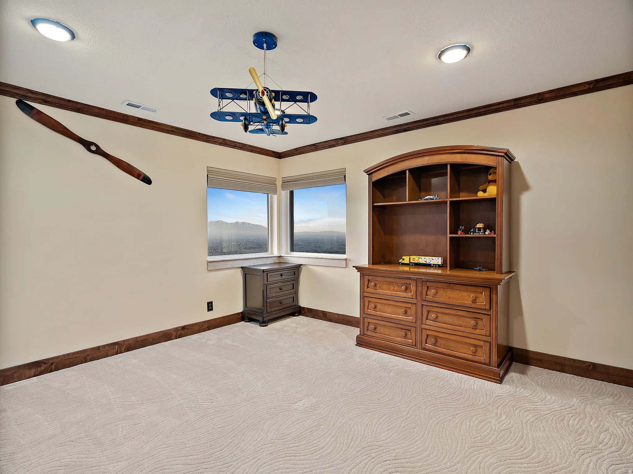 Bedroom just off the loft area