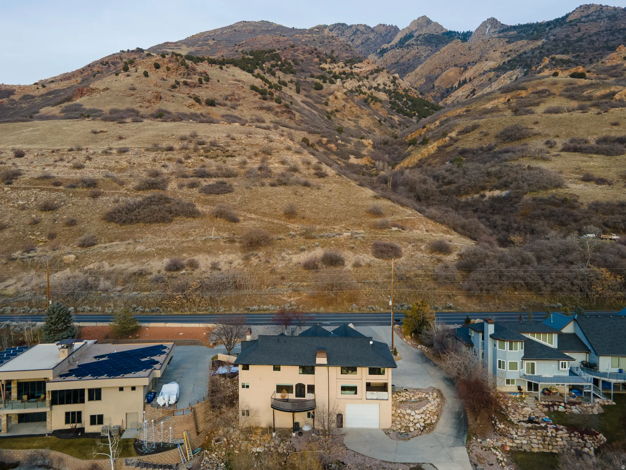 Aerial view of mountains