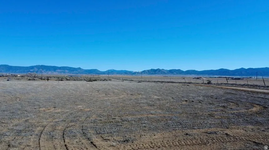 View of mountain background with rural landscape