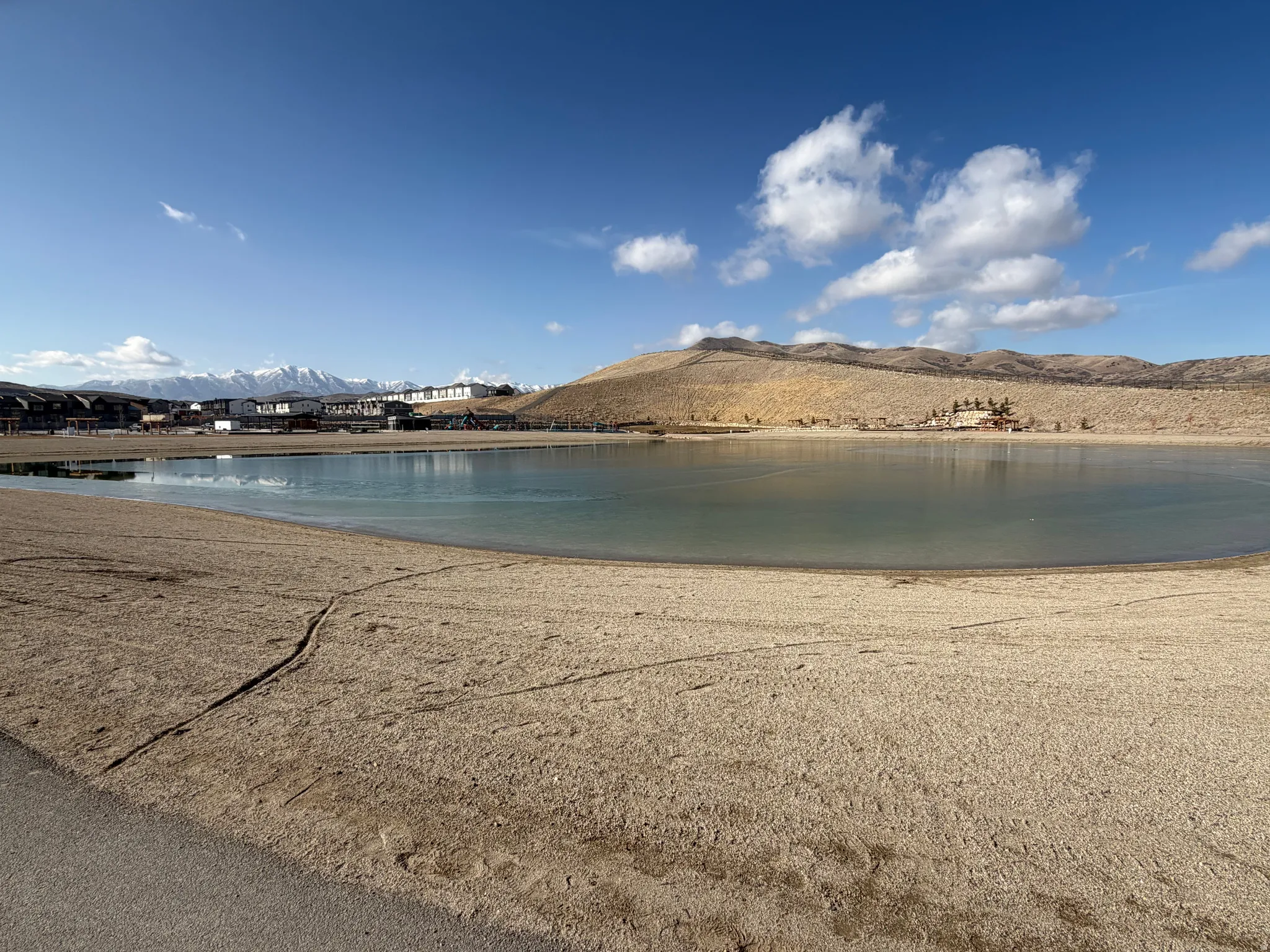 Water view featuring a mountainous background