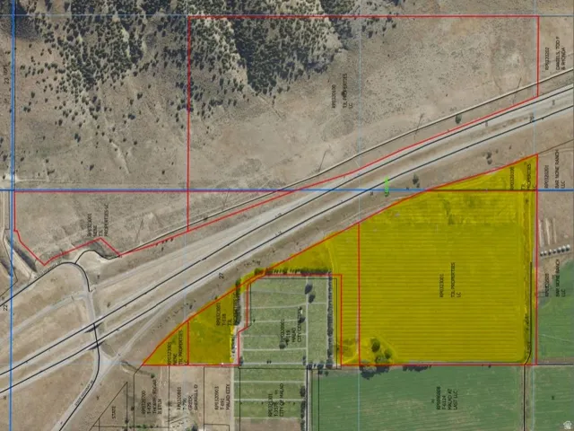 Map / location with property parcel outlined