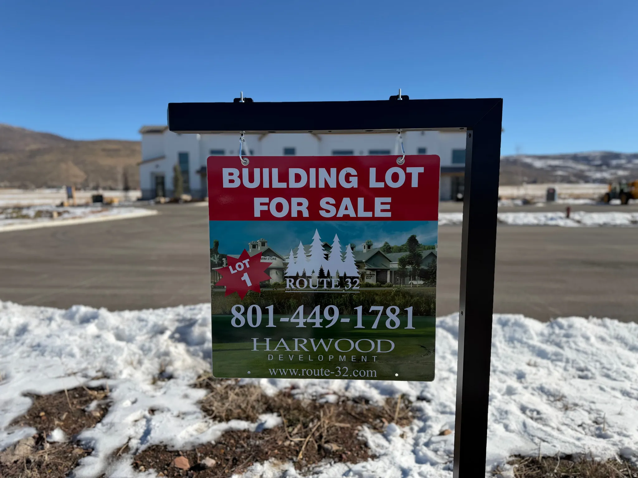 Exterior view of a mountainous background