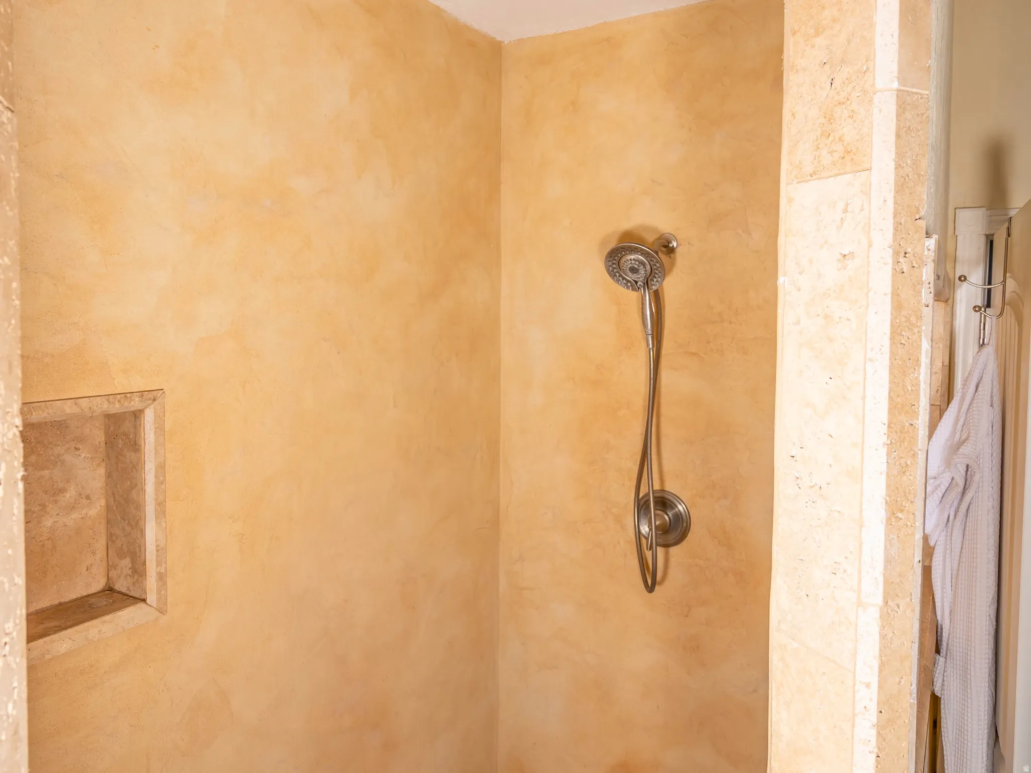 Bathroom with a shower stall
