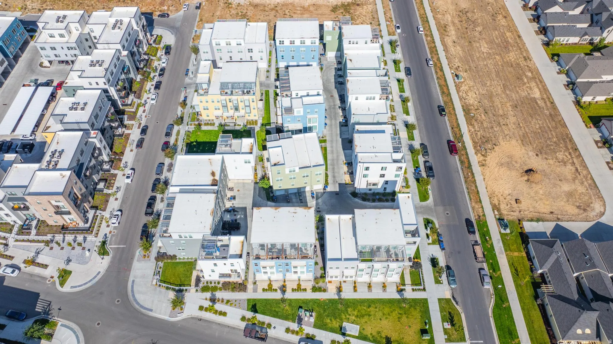 Aerial view of property and surrounding area